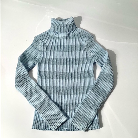 Cherokee Power Blue Sparkly Turtleneck Girl Size S - Picture 4 of 10